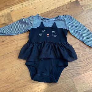 Carters 12 month cat one piece outfit with tutu